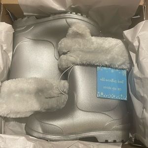 Stride Rite Silver Kids Boots